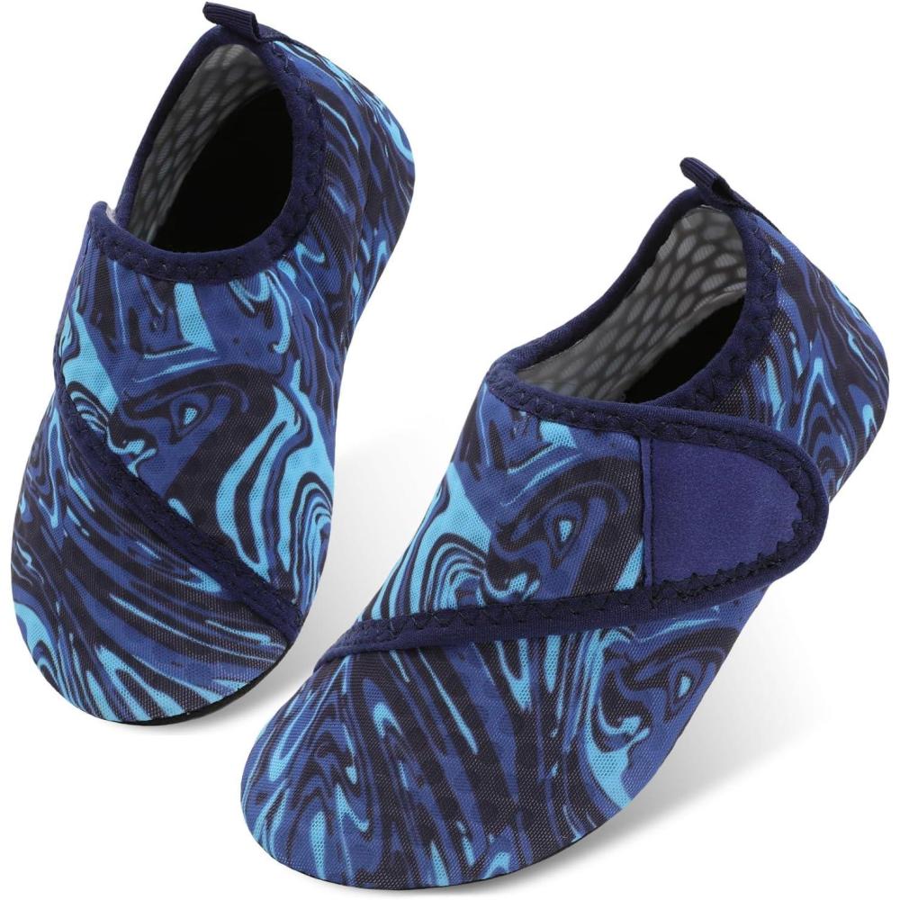 imageCentipede Demon Kids Water Shoes Girls Boys Outdoor Quick Dry Barefoot Aqua Socks for Sport Beach Swim Pool SurfNavy Wave