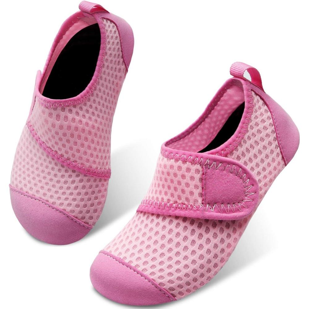 imageCentipede Demon Kids Water Shoes Girls Boys Outdoor Quick Dry Barefoot Aqua Socks for Sport Beach Swim Pool SurfSolid Pink