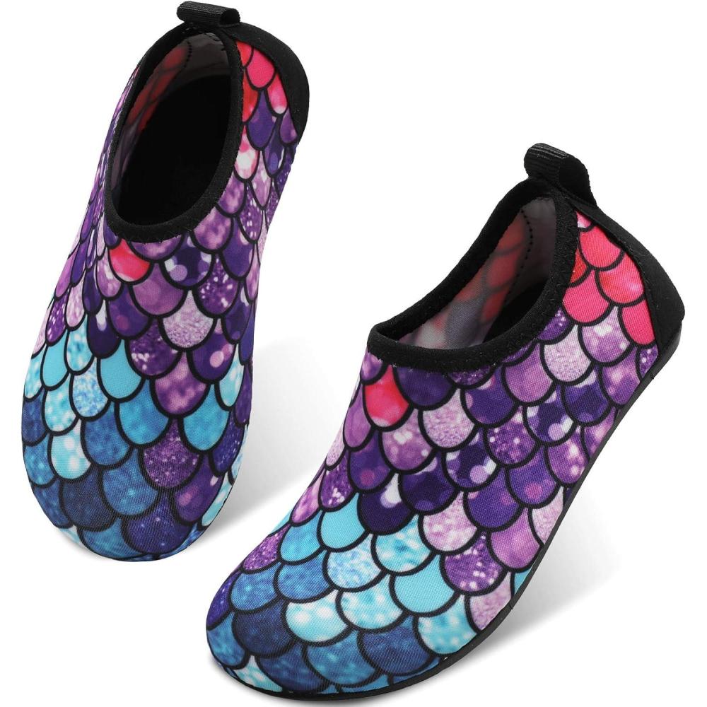 imageCentipede Demon Kids Water Shoes Girls Boys Outdoor Quick Dry Barefoot Aqua Socks for Sport Beach Swim Pool SurfYl Purple