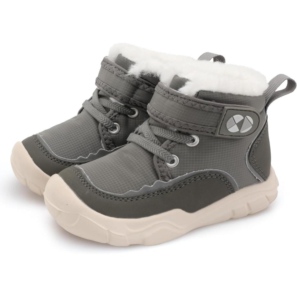 imageCentipede Demon Toddler Boots Boys Girls Winter Boots Waterproof Fleece Kids Snow Boots Faux Fur Booties Warm Walking Shoes for Indoor OutdoorDeep Green