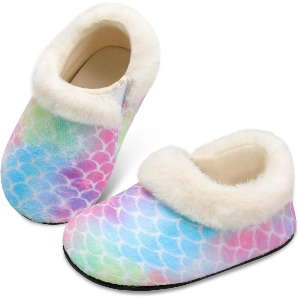 imageCentipede Demon Toddler Slippers for Boys Girls Slip on Kids Baby Toddlers House Shoes Lightweight Barefoot Furry Sock Shoes Indoor Outdoor Warm Walking ShoesPa Ylpink