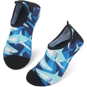 Centipede Demon Kids Water Shoes Girls Boys Outdoor Quick Dry Barefoot Aqua Socks for Sport Beach Swim Pool Surf(Bhole Shark)
