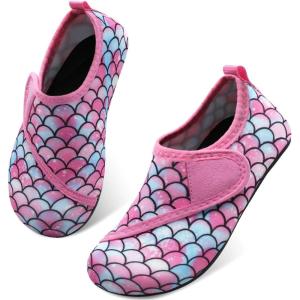 Centipede Demon Kids Water Shoes Girls Boys Outdoor Quick Dry Barefoot Aqua Socks for Sport Beach Swim Pool Surf(Yl Pink)