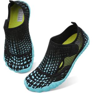 Centipede Demon Swim Water Shoes for Women Men Quick Dry Barefoot Aqua Sneakers Shoe for Beach Hiking Diving Boating River Outdoor Water Sports(Ty1 Velblackcyan)
