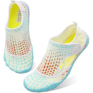 Centipede Demon Swim Water Shoes for Women Men Quick Dry Barefoot Aqua Sneakers Shoe for Beach Hiking Diving Boating River Outdoor Water Sports(Ty1 Velwhite)