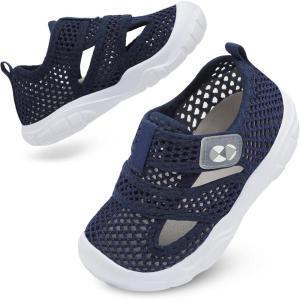 Centipede Demon Toddler Sandals for Boys Girls Qucik Dry Kids Water Sandals Outdoor Breathable Aqua Shoes Lightweight Summer Barefoot Shoes for Swim Pool Beach(Dark Blue)