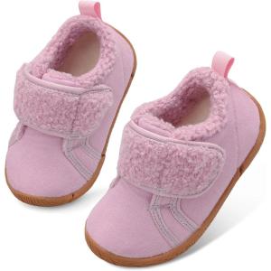 Centipede Demon Toddler Slippers Boys Girls Fuzzy House Slippers Kids Baby House Shoes Indoor Outdoor Winter Shoes Adjustable Warm Sneakers(Solid Rosered)