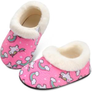 Centipede Demon Toddler Slippers for Boys Girls Slip on Kids Baby Toddlers House Shoes Lightweight Barefoot Furry Sock Shoes Indoor Outdoor Warm Walking Shoes(Pa Unirose)