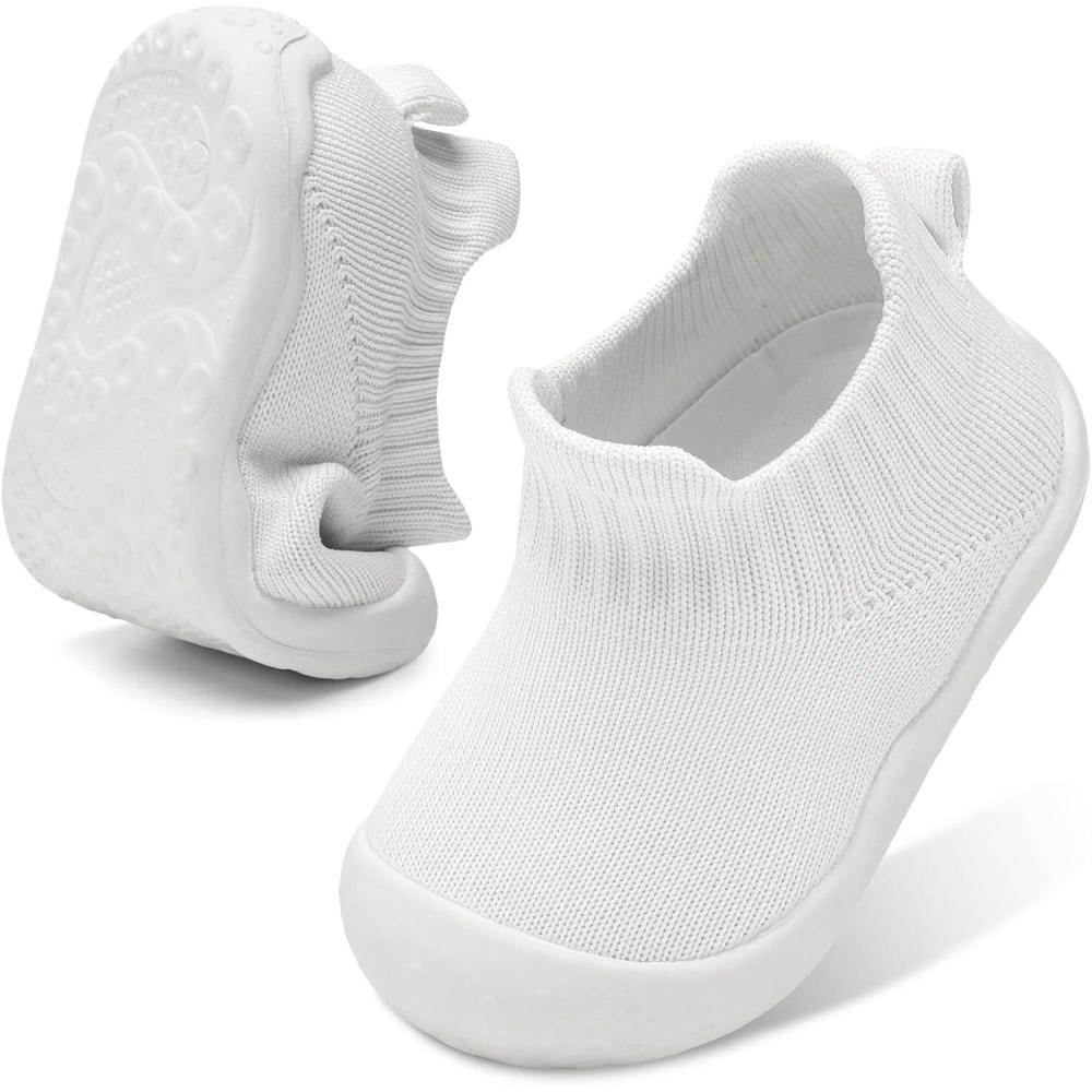 imageCentipede Demon Baby Shoes Baby Boys Girls Sock Shoes Breathable Infants Toddlers Slippers Indoor Outdoor Boots First Walking Shoe Slip On Sneakers Non Slip with Soft Rubber SolesWhite