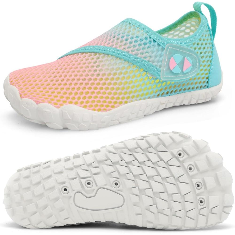 imageCentipede Demon Kids Water Shoes Girls Boys Quick Dry Aqua Shoes Barefoot Water Sneakers for Beach Swim Pool Boats Outdoor Water Sports LittleBig KidTy4 Jbpinkblue
