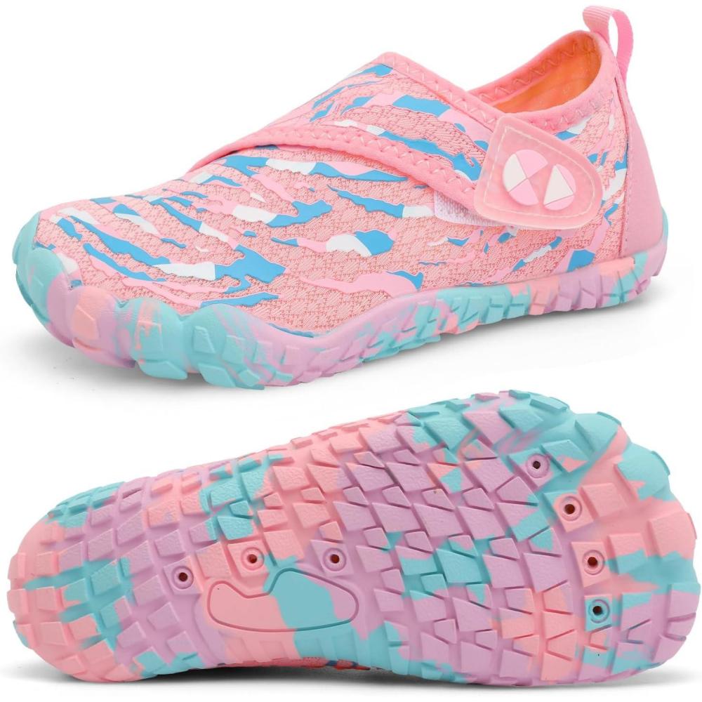 imageCentipede Demon Kids Water Shoes Girls Boys Quick Dry Aqua Shoes Barefoot Water Sneakers for Beach Swim Pool Boats Outdoor Water Sports LittleBig KidTy1 Pinkblue