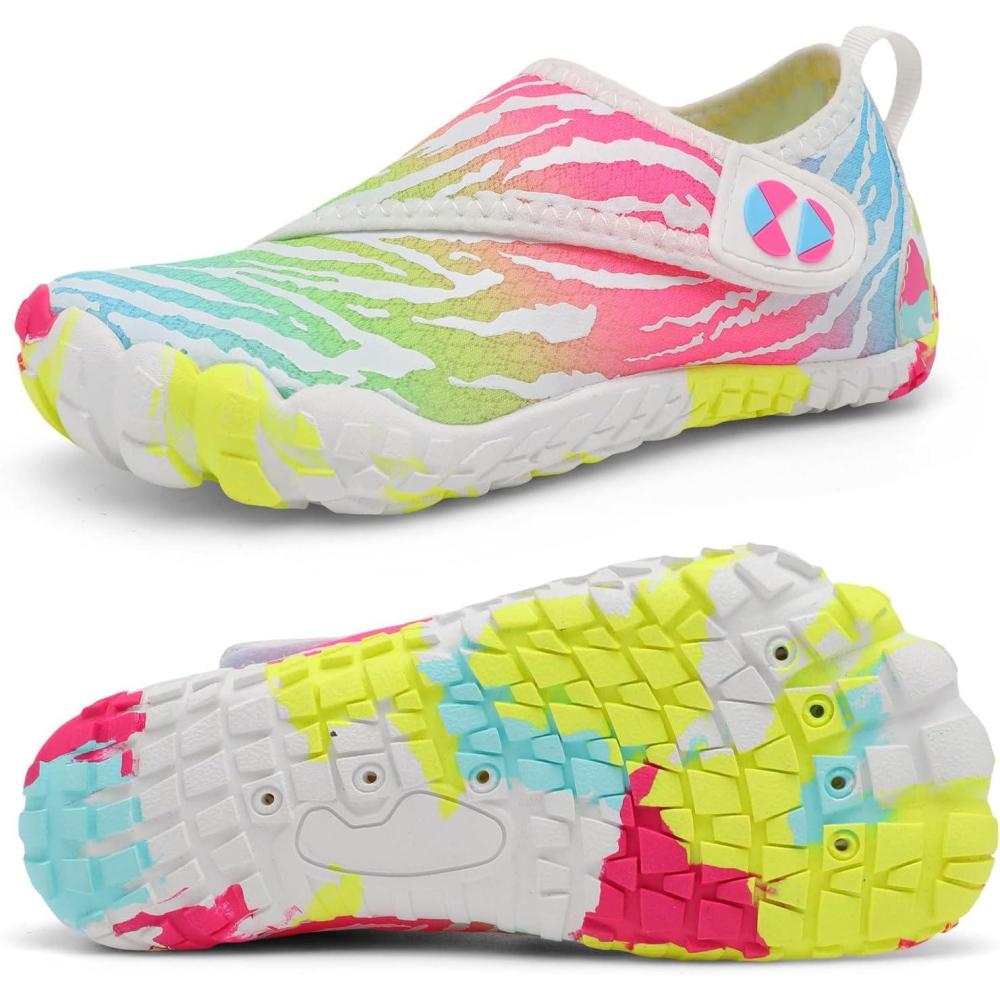 imageCentipede Demon Kids Water Shoes Girls Boys Quick Dry Aqua Shoes Barefoot Water Sneakers for Beach Swim Pool Boats Outdoor Water Sports LittleBig KidTy1 Multicolorful
