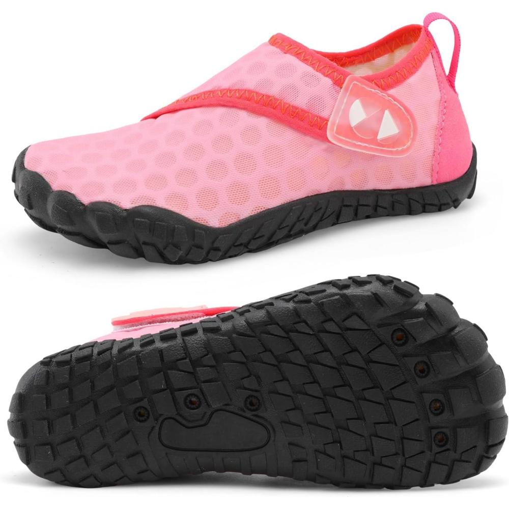 imageCentipede Demon Kids Water Shoes Girls Boys Quick Dry Aqua Shoes Barefoot Water Sneakers for Beach Swim Pool Boats Outdoor Water Sports LittleBig KidTy3 Pink