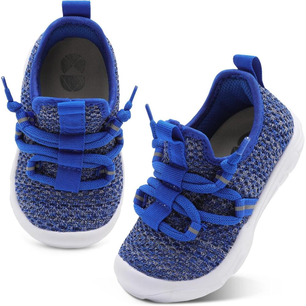 imageCentipede Demon Toddler Shoes Boys Girls Barefoot Shoes Kids Breathable Walking Running Shoe Slip on Sneakers Lightweight Outdoor Athletic Tennis ShoeFl Blue