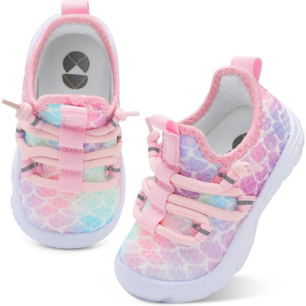 imageCentipede Demon Toddler Shoes Boys Girls Barefoot Shoes Kids Breathable Walking Running Shoe Slip on Sneakers Lightweight Outdoor Athletic Tennis ShoeYlpink