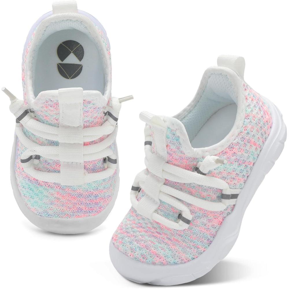 imageCentipede Demon Toddler Shoes Boys Girls Barefoot Shoes Kids Breathable Walking Running Shoe Slip on Sneakers Lightweight Outdoor Athletic Tennis ShoeFl Whpink