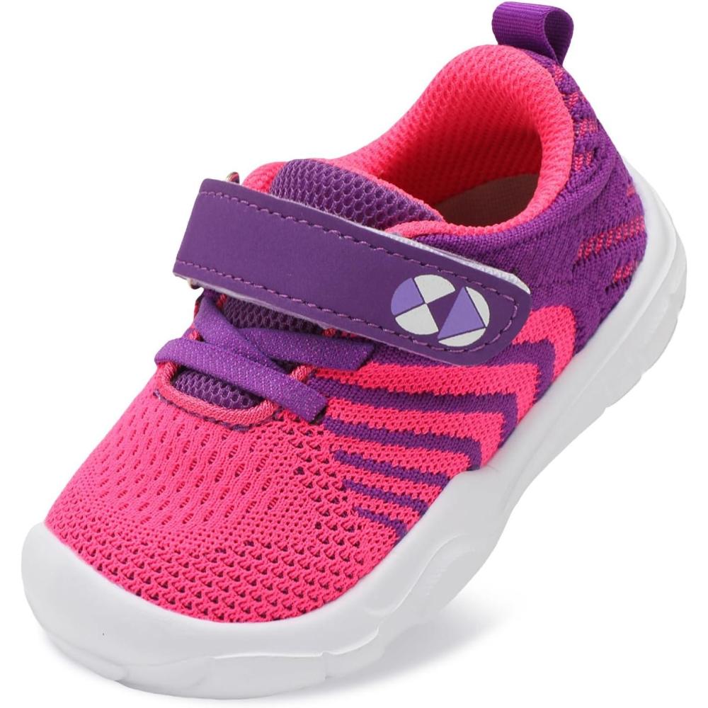 imageCentipede Demon Toddler Shoes Boys Girls Breathable Sneakers Kids Barefoot Shoes Lightweight Walking Running Shoe Outdoor Athletic Tennis ShoeFl Rosepurple