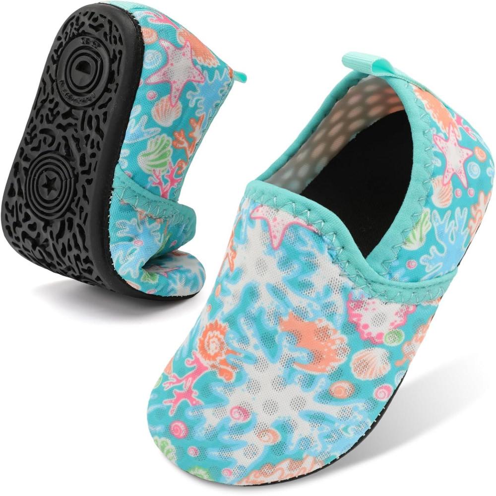 imageCentipede Demon Toddler Water Shoes for Girls Boys Kids Baby Beach Swim Aqua Socks Quick Dry Summer Sandals for Pool Outdoor Sports Barefoot Sock Shoe Rubber Soles SlippersPa Greenstar