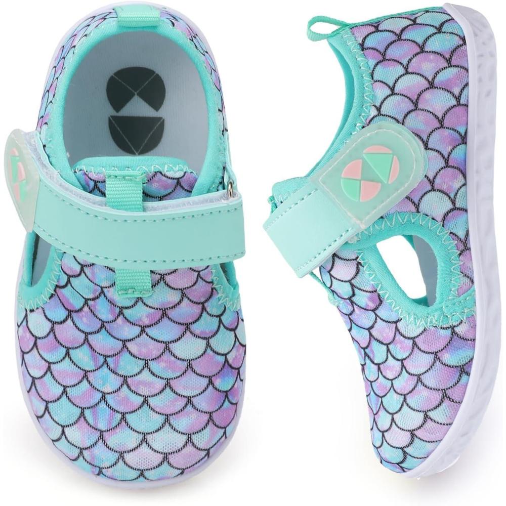 imageCentipede Demon Toddler Water Shoes for Girls Boys Kids Barefoot Swim Beach Aqua Socks Summer Sandals Breathable Quick Dry for Pool River Outdoor Water SportsHole Ylgreen