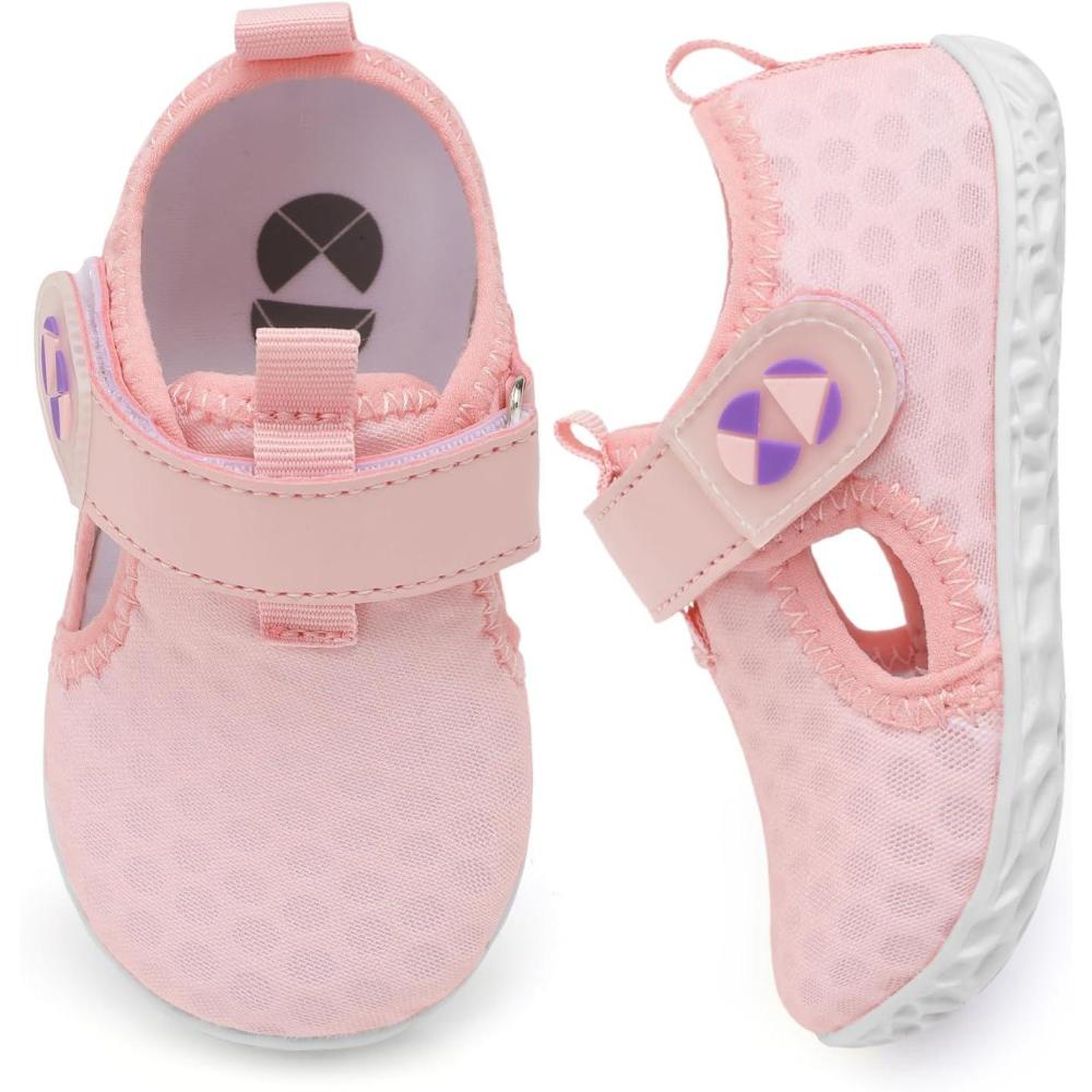 imageCentipede Demon Toddler Water Shoes for Girls Boys Kids Barefoot Swim Beach Aqua Socks Summer Sandals Breathable Quick Dry for Pool River Outdoor Water SportsPj Meshpink