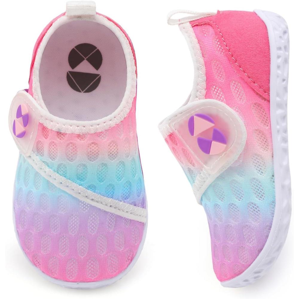 imageCentipede Demon Toddler Water Shoes for Girls Boys Kids Barefoot Swim Beach Aqua Socks Summer Sandals Breathable Quick Dry for Pool River Outdoor Water SportsTy3 Colpublpink
