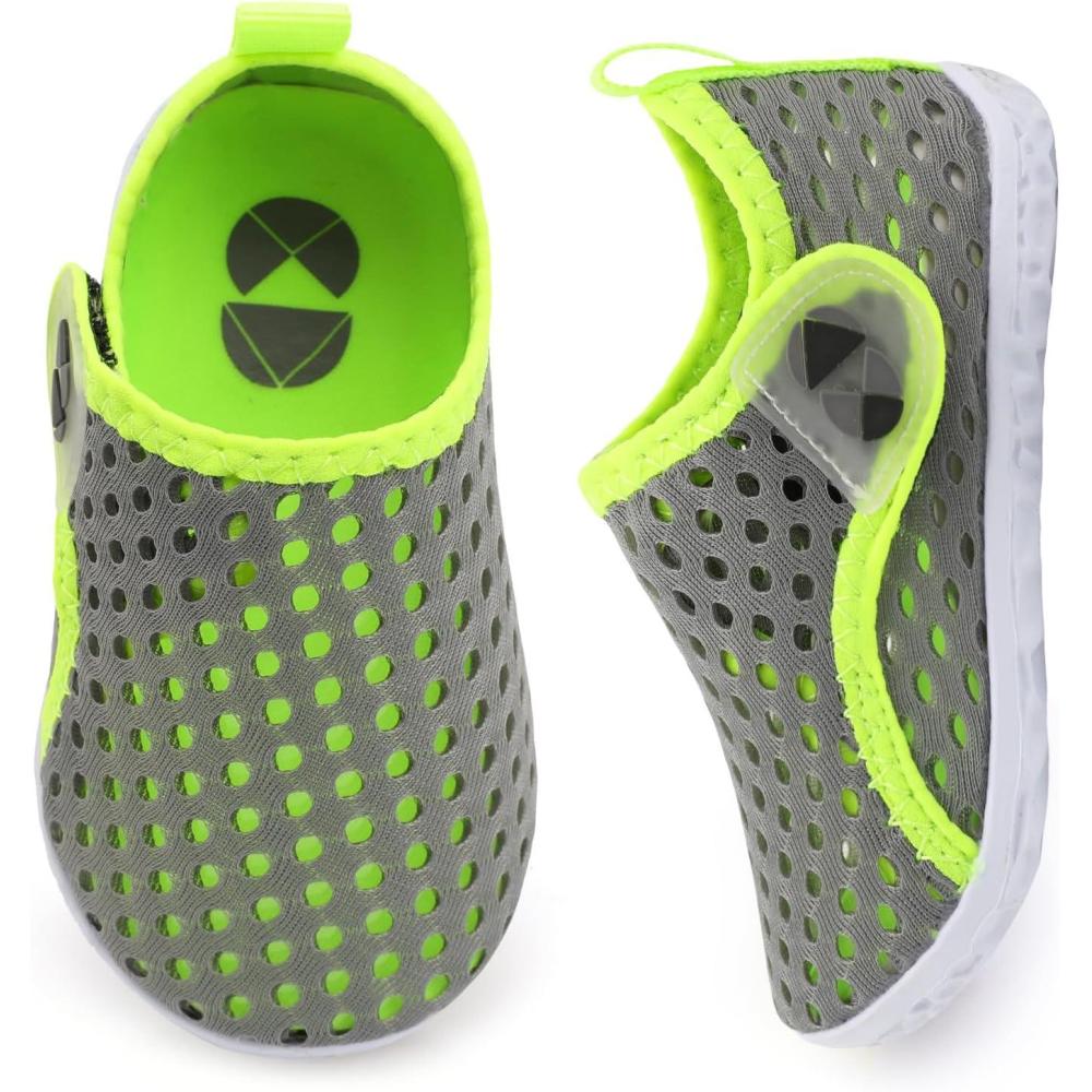 imageCentipede Demon Toddler Water Shoes for Girls Boys Kids Barefoot Swim Beach Aqua Socks Summer Sandals Breathable Quick Dry for Pool River Outdoor Water SportsGrey Green