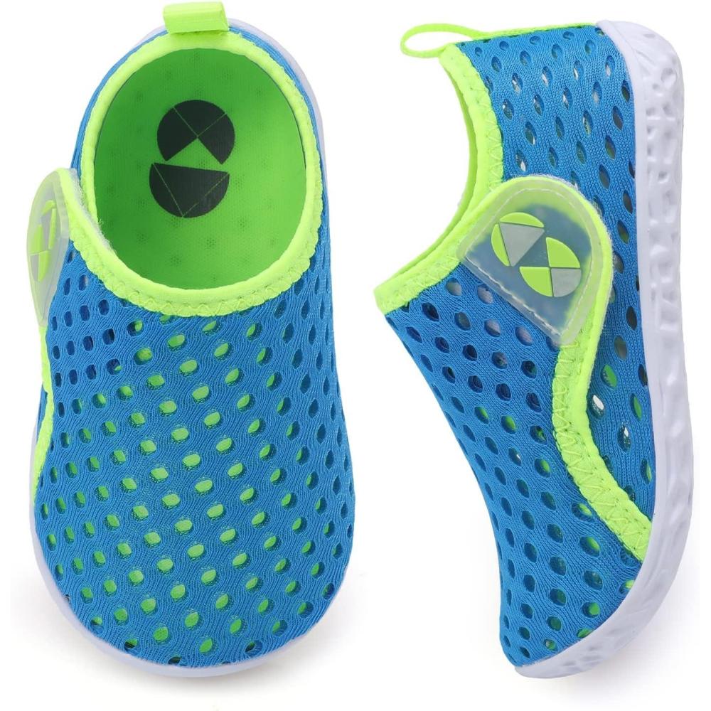 imageCentipede Demon Toddler Water Shoes for Girls Boys Kids Barefoot Swim Beach Aqua Socks Summer Sandals Breathable Quick Dry for Pool River Outdoor Water SportsTy2 Bmeshgreenblue