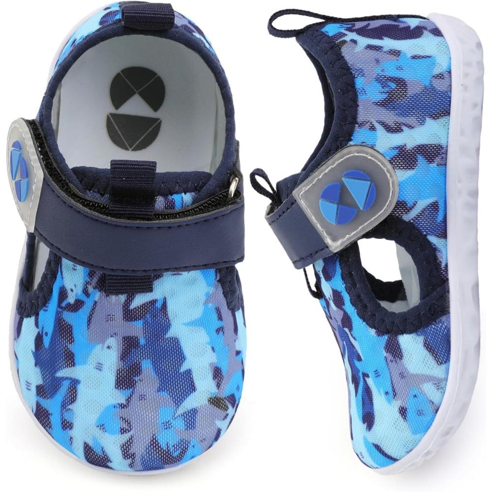 imageCentipede Demon Toddler Water Shoes for Girls Boys Kids Barefoot Swim Beach Aqua Socks Summer Sandals Breathable Quick Dry for Pool River Outdoor Water SportsPj Multishark
