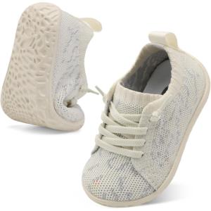 Centipede Demon Baby Shoes Baby Boy Girl First Walking Shoes Breathable Barefoot Infant Shoe Lightweight Slip On Sneakers Soft Sock Shoe(Beigeflower)