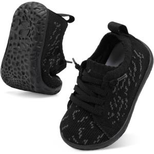 Centipede Demon Baby Shoes Baby Boy Girl First Walking Shoes Breathable Barefoot Infant Shoe Lightweight Slip On Sneakers Soft Sock Shoe(Blackflower)