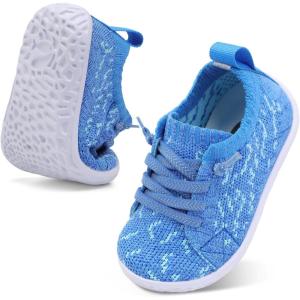 Centipede Demon Baby Shoes Baby Boy Girl First Walking Shoes Breathable Barefoot Infant Shoe Lightweight Slip On Sneakers Soft Sock Shoe(Blueflower)