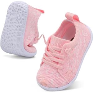 Centipede Demon Baby Shoes Baby Boy Girl First Walking Shoes Breathable Barefoot Infant Shoe Lightweight Slip On Sneakers Soft Sock Shoe(Pinkflower)