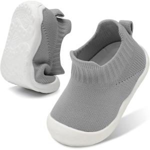 Centipede Demon Baby Shoes Baby Boys Girls Sock Shoes Breathable Infants Toddlers Slippers Indoor Outdoor Boots First Walking Shoe Slip On Sneakers Non Slip with Soft Rubber Soles(Dark Grey)