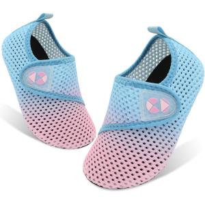 Centipede Demon Kids Water Shoes Boys Girls Breathable Swim Pool Shoes Quick Dry Aqua Shoes Toddler Aqua Socks Barefoot Beach Shoes Sandals for Outdoor Water Sports Little/Big Kids(Jb Bluepink)