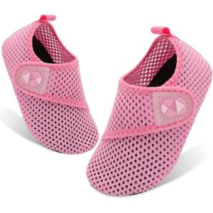 Centipede Demon Kids Water Shoes Boys Girls Breathable Swim Pool Shoes Quick Dry Aqua Shoes Toddler Aqua Socks Barefoot Beach Shoes Sandals for Outdoor Water Sports Little/Big Kids(Dark Pink)