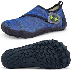 Centipede Demon Kids Water Shoes Girls Boys Quick Dry Aqua Shoes Barefoot Water Sneakers for Beach Swim Pool Boats Outdoor Water Sports Little/Big Kid(Ty6 Navyshark)