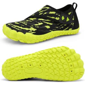 Centipede Demon Kids Water Shoes Girls Boys Quick Dry Aqua Shoes Barefoot Water Sneakers for Beach Swim Pool Boats Outdoor Water Sports Little/Big Kid(Ty1 Blackgreen)