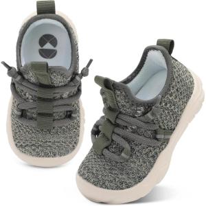 Centipede Demon Toddler Shoes Boys Girls Barefoot Shoes Kids Breathable Walking Running Shoe Slip on Sneakers Lightweight Outdoor Athletic Tennis Shoe(Army Green)