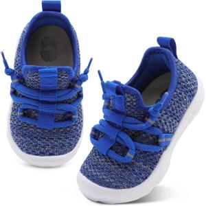 Centipede Demon Toddler Shoes Boys Girls Barefoot Shoes Kids Breathable Walking Running Shoe Slip on Sneakers Lightweight Outdoor Athletic Tennis Shoe(Fl Blue)