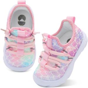 Centipede Demon Toddler Shoes Boys Girls Barefoot Shoes Kids Breathable Walking Running Shoe Slip on Sneakers Lightweight Outdoor Athletic Tennis Shoe(Ylpink)