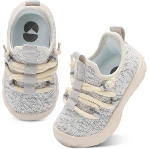 Centipede Demon Toddler Shoes Boys Girls Barefoot Shoes Kids Breathable Walking Running Shoe Slip on Sneakers Lightweight Outdoor Athletic Tennis Shoe(Micai Beige)