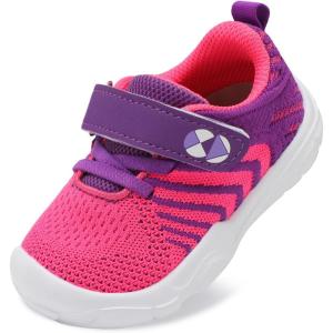 Centipede Demon Toddler Shoes Boys Girls Breathable Sneakers Kids Barefoot Shoes Lightweight Walking Running Shoe Outdoor Athletic Tennis Shoe(Fl Rosepurple)