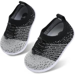 Centipede Demon Toddler Shoes for Boys Girls Baby Kids Slip on Walking Shoe Breathable Sock Shoes Lightweight Soft Sneakers(Black Ligrey)