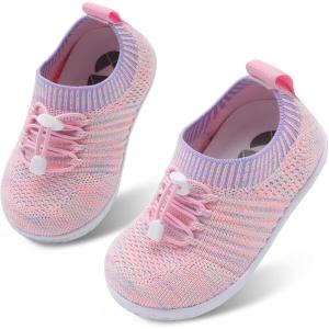 Centipede Demon Toddler Shoes for Boys Girls Baby Kids Slip on Walking Shoe Breathable Sock Shoes Lightweight Soft Sneakers(Fl Pink)