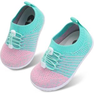 Centipede Demon Toddler Shoes for Boys Girls Baby Kids Slip on Walking Shoe Breathable Sock Shoes Lightweight Soft Sneakers(Green Dapink)