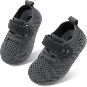 Centipede Demon Toddler Shoes for Boys Girls Baby Kids Slip on Walking Shoe Breathable Sock Shoes Lightweight Soft Sneakers(Vel Darkgrey)
