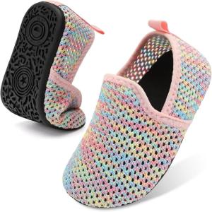 Centipede Demon Toddler Water Shoes for Girls Boys Kids Baby Beach Swim Aqua Socks Quick Dry Summer Sandals for Pool Outdoor Sports Barefoot Sock Shoe Rubber Soles Slippers(Fl Pink)