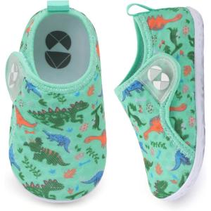 Centipede Demon Toddler Water Shoes for Girls Boys Kids Barefoot Swim Beach Aqua Socks Summer Sandals Breathable Quick Dry for Pool River Outdoor Water Sports(Cmesh Grdinosaur)