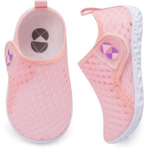 Centipede Demon Toddler Water Shoes for Girls Boys Kids Barefoot Swim Beach Aqua Socks Summer Sandals Breathable Quick Dry for Pool River Outdoor Water Sports(Ty2 Bmeshpink)