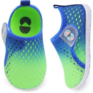 Centipede Demon Toddler Water Shoes for Girls Boys Kids Barefoot Swim Beach Aqua Socks Summer Sandals Breathable Quick Dry for Pool River Outdoor Water Sports(Jb Bluegreen)